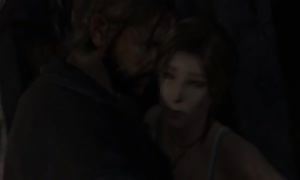 Lara Croft in trouble