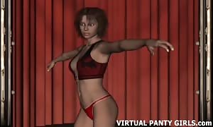 Watch my wiggle
 my gigantic
 knockers on the stripper pole