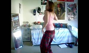 turned on ginger
 youngster disrobe Dance