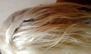 naughty blond
 is making an attempt
 to to illustrate
 her penis deepthroating skills