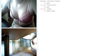 new comer is exposing
 her turned on undressed
 titties in the video sex chat