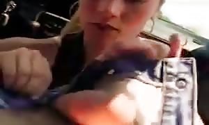 teenager blow-job in car and jism cum-shot facial