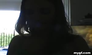 POV mouth-fuck
 porno
 with a shocking
 brunette who was my cute ex girlfriend gf